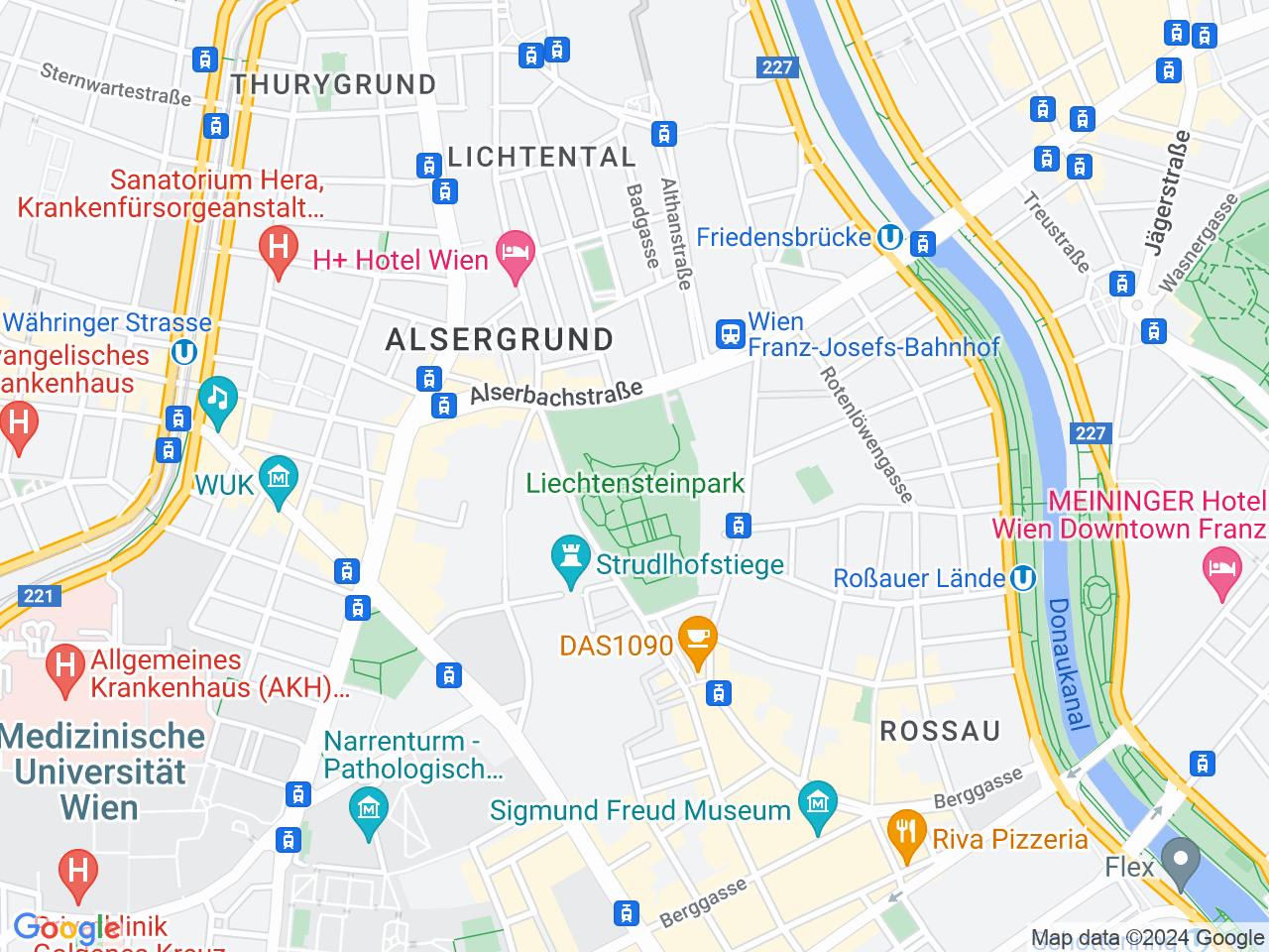 Roßau & Liechtensteinpark, 1090 Wien, Wien, Österreich